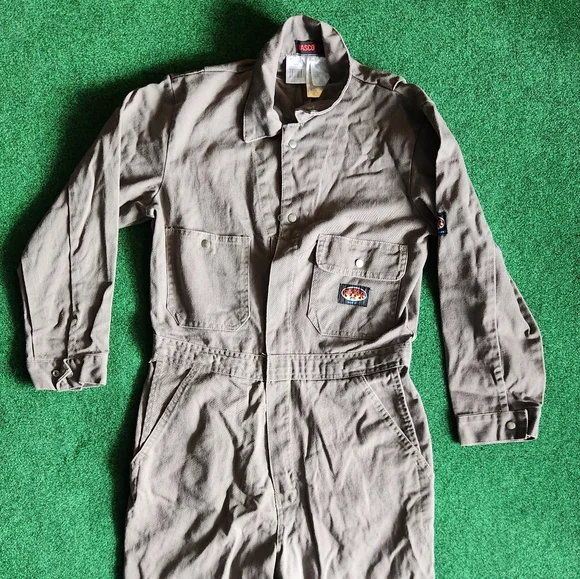 Rasco FR Gray Coverall Fire Resistant Men Size 40 - Picture 3 of 11